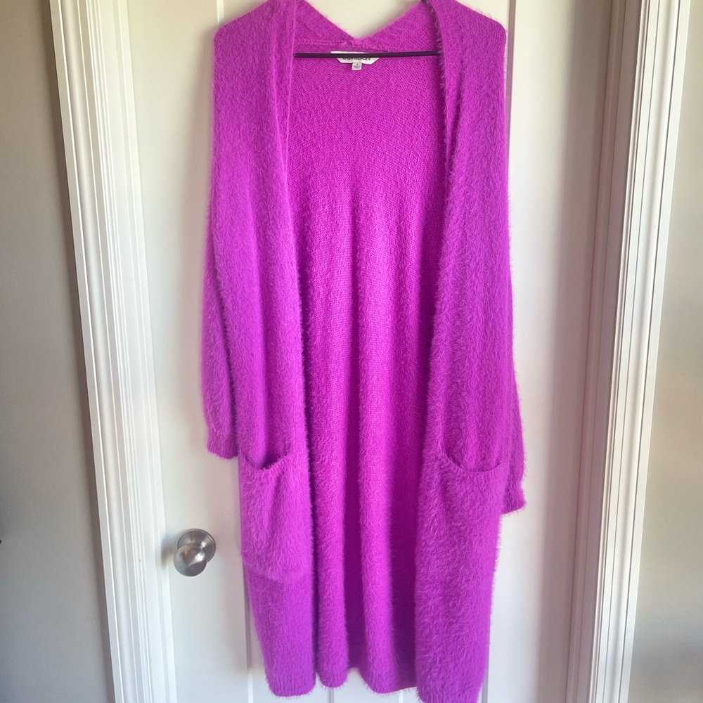 DAVI & DANI Vibrant Fuchsia Cardigan